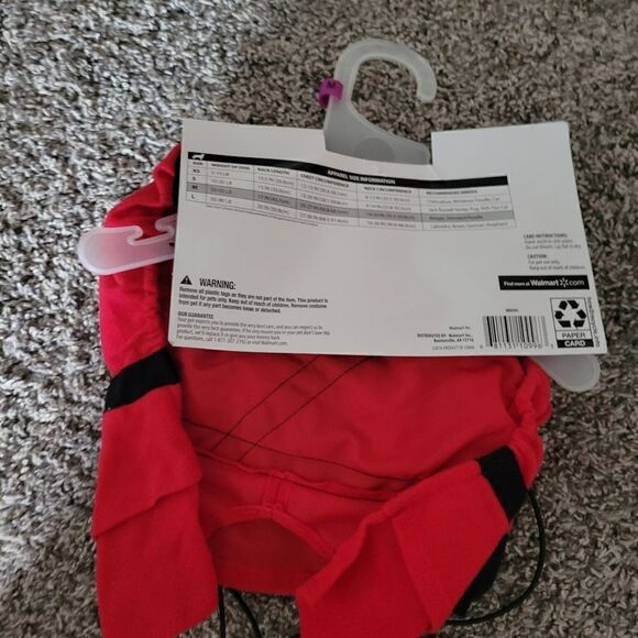 Vibrant Life Red Black Halloween Ninja Dog Costume Size Medium NWT - Picture 5 of 7